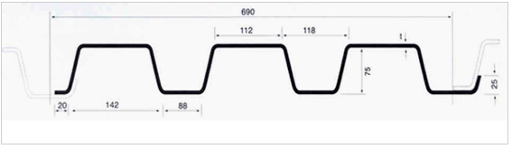 STEEL DECK DDP-75U-690